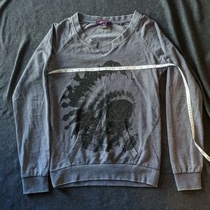 Rock and roll cowgirl native american sweatshirt